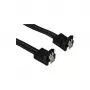Synergy21 kabel SATA-3 intern 0,50m stekker (haaks) zwart **