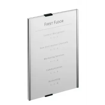 Durable infobord acryl aluminium zilver 4806-23