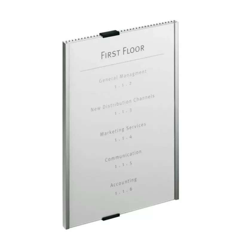 Durable infobord acryl aluminium zilver 4806-23