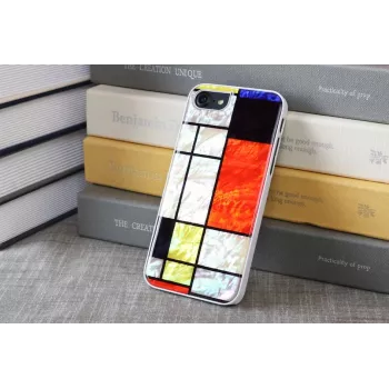 iKins hoesje voor Apple iPhone 8 / 7 Mondrian wit