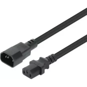 MANHATTAN 352673 Manhattan stroomverlengkabel IEC320 C14 naar C13 10A 1m zwart