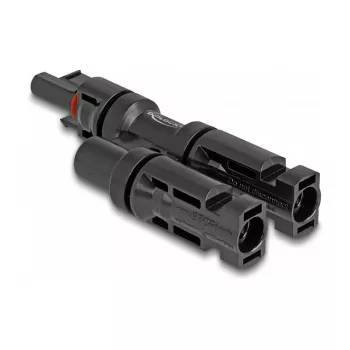 Zonne-stekkerconnector DeLOCK DL4 1 bus naar 2 stekker zwart