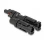 Zonne-stekkerconnector DeLOCK DL4 1 bus naar 2 stekker zwart