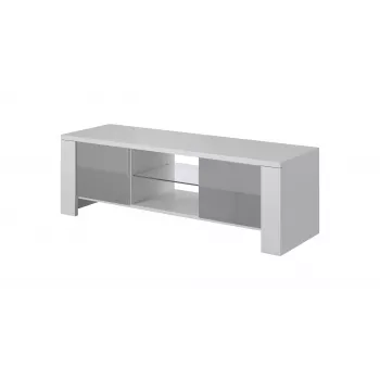 Cama TV-standaard WEST 42/130/42 wit/grijs glanzend