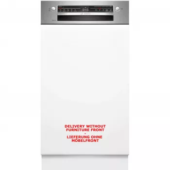 Vaatwasser Bosch Serie 2 SPI2HKS42E halfingebouwd slimline 45 cm, 10 couverts, 5 programma's, klasse E