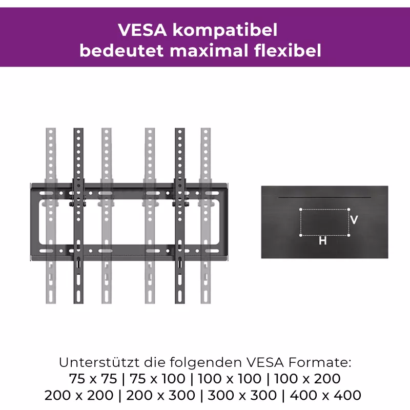 Wandbeugel Ultron WM100 142,2 cm (56 inch) Zwart