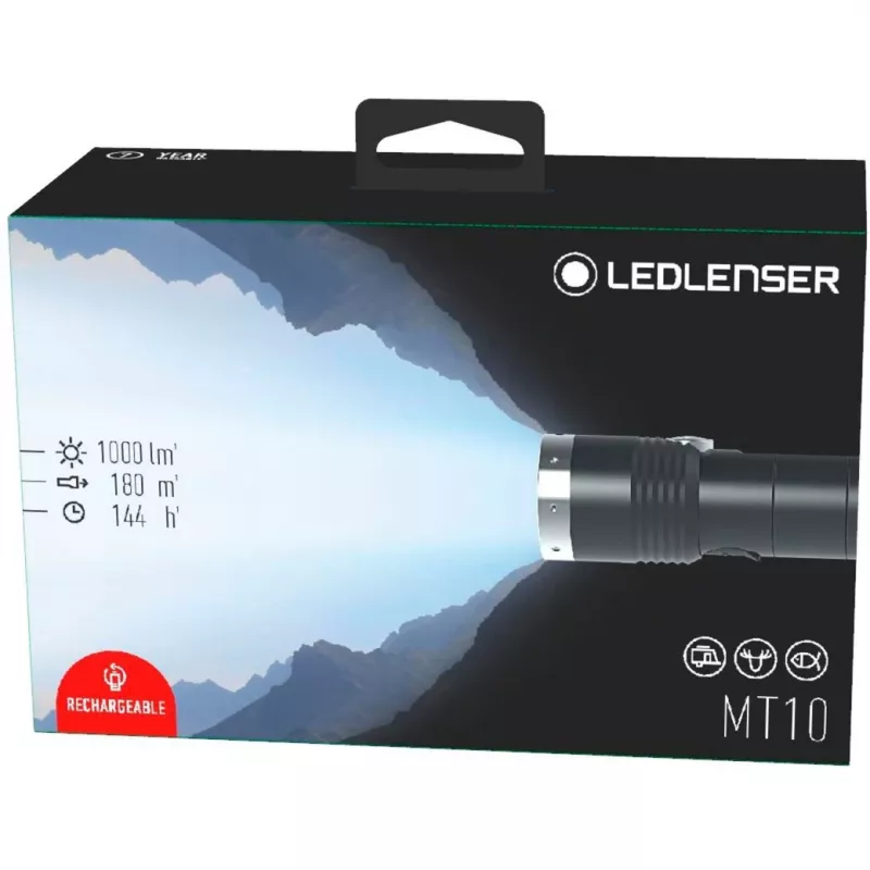 Zaklamp Ledlenser MT10 zwart zilver