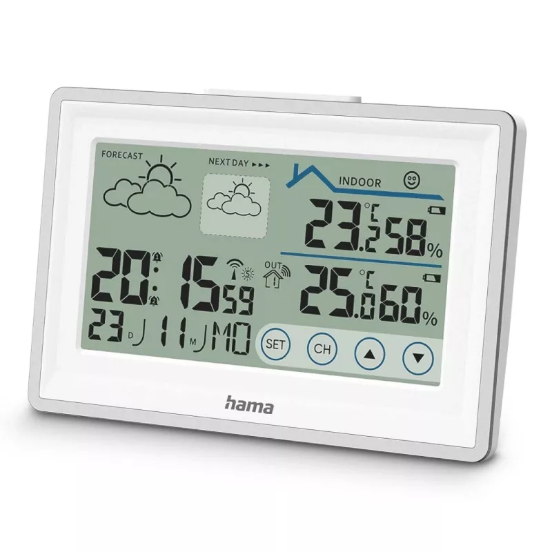 Hama 00222228 digitaal weerstation wit batterij