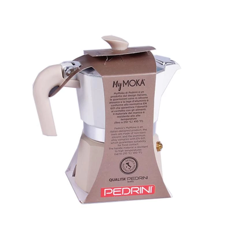 Mokakan Pedrini 02CF168 — espressokoker van aluminium voor het fornuis, capaciteit 3 kopjes