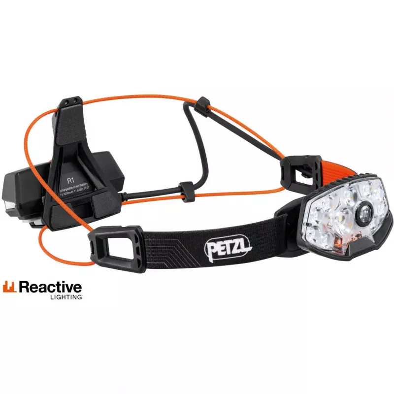 Hoofdlamp Petzl NAO RL zwart oranje LED 1500 lm USB