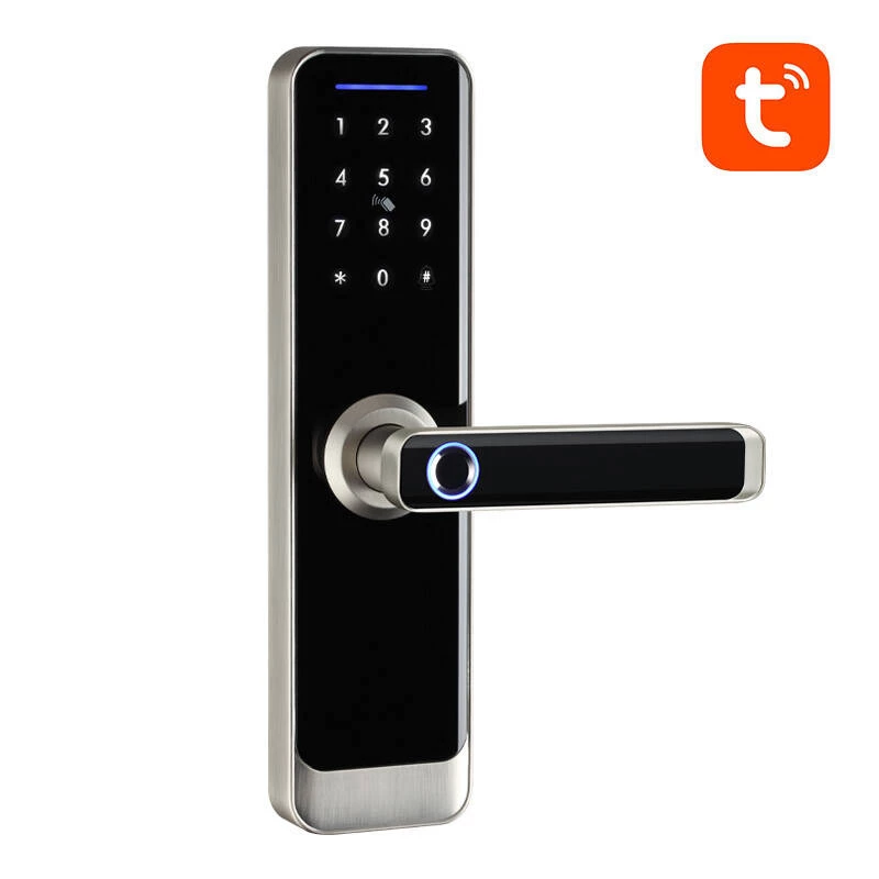 Digitaal slim slot Avatto SDL-A270-S WLAN, zilveren afwerking