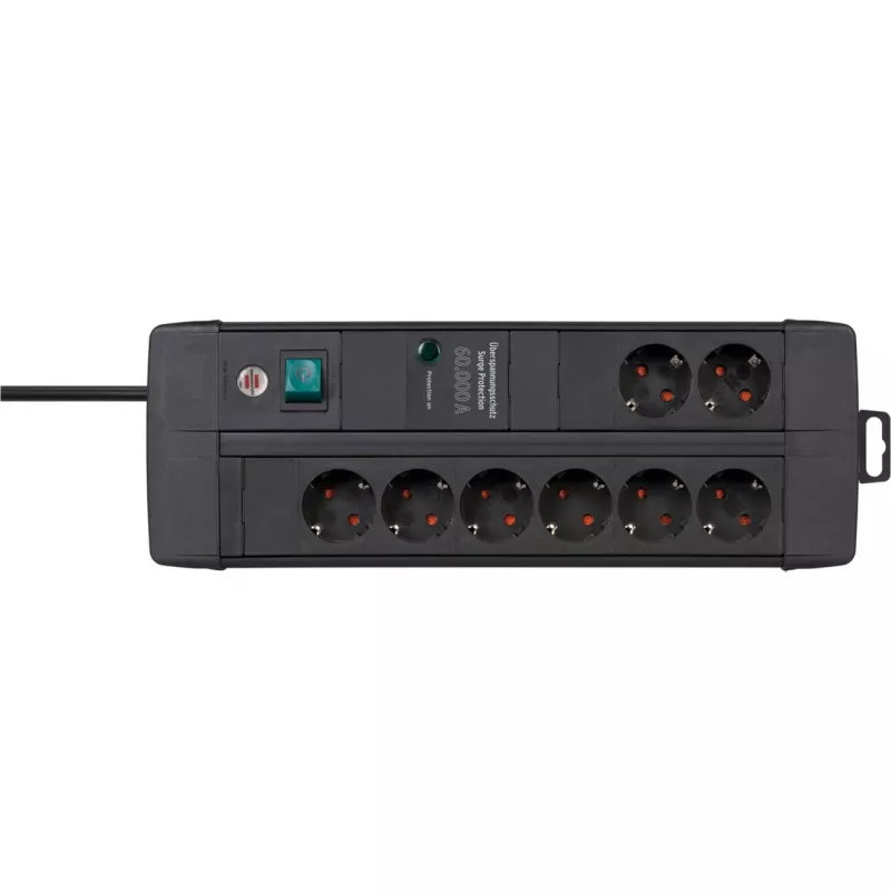 Verlengsnoer Brennenstuhl 1256000678 3 m 8 AC-stopcontacten binnen zwart