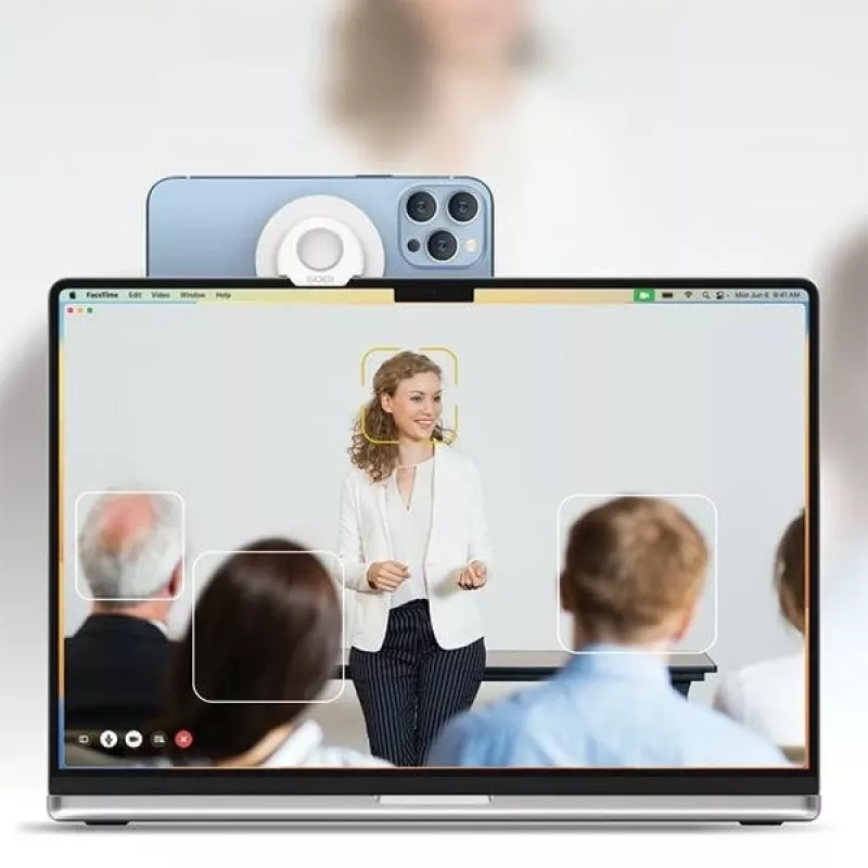 Inductieve houder voor MacBook MagSafe zwart
