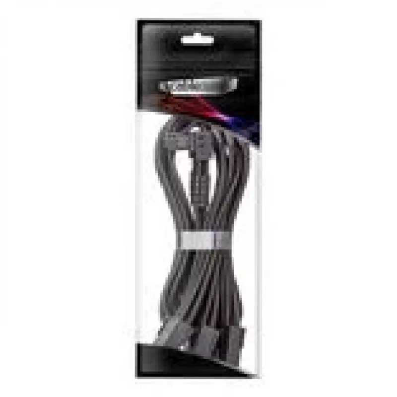 Gesleevede ModMesh 12V 2x6 naar 3x 8-pin kabel, CableMod StealthSense (zwart), variant A