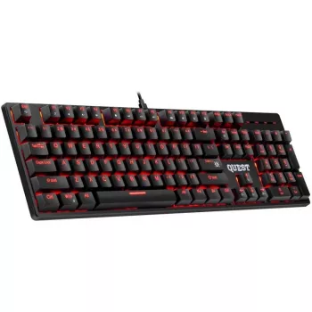 Mechanisch toetsenbord DEFENDER QUEST GK-596 — RGB-achtergrondverlichting, anti-ghosting, bedraad, compacte layout