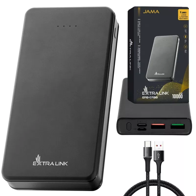 Draagbare powerbank Extralink EPB-078B 10000mAh