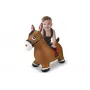 Opblaasbaar speelgoeddier Jamara springdier paard bruin met pomp