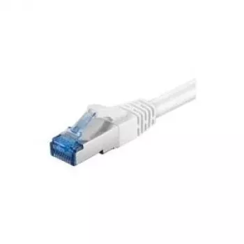 Wentronic Goobay CAT 6a patchkabel, S/FTP (PiMF), wit, 2 m – LSZH halogeenvrij, koper (93749)