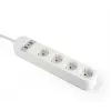 Slimme stekkerdoos Gembird TSL-PS-S4U-01-W 4 AC-uitgangen 3880 W wit
