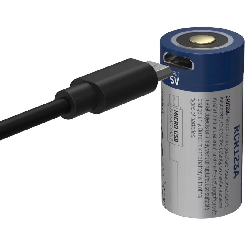 Ansmann 16340 Li-Ion accu 850 mAh 3,6 V micro-USB-ingang 1300-0015