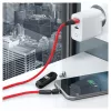 USB-kabel RealPower MagneticCharge3 1 m USB-A rood