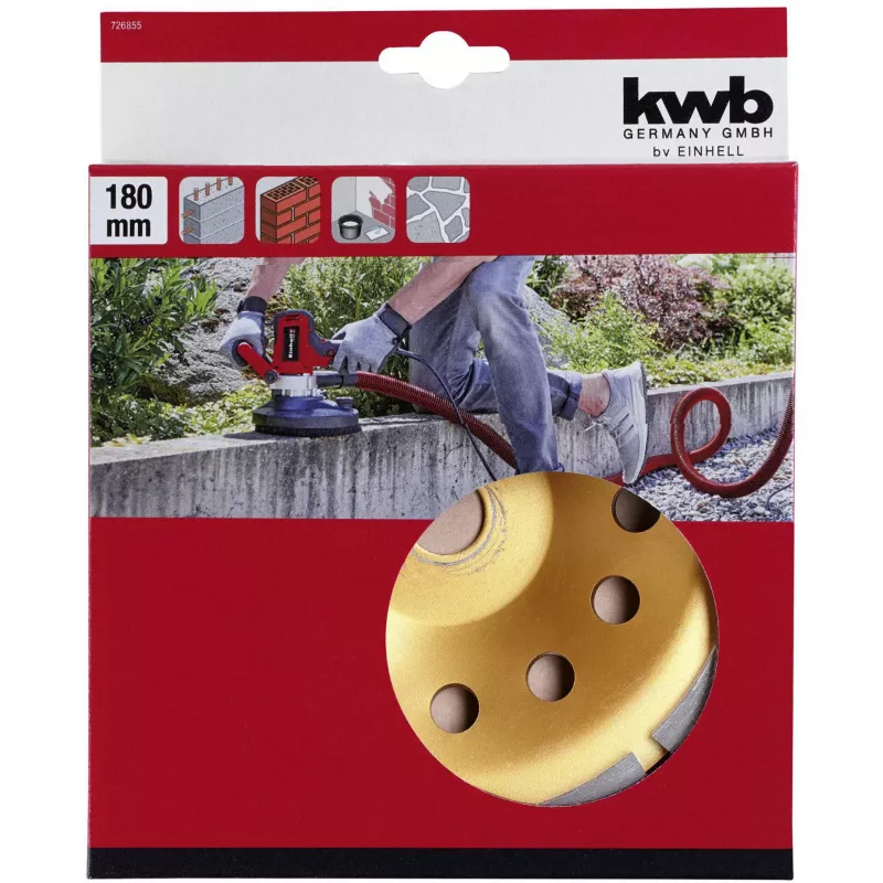 Diamantdoorslijpschijf 180 mm voor EINHELL wand- en betonslijper TE‑DW 180