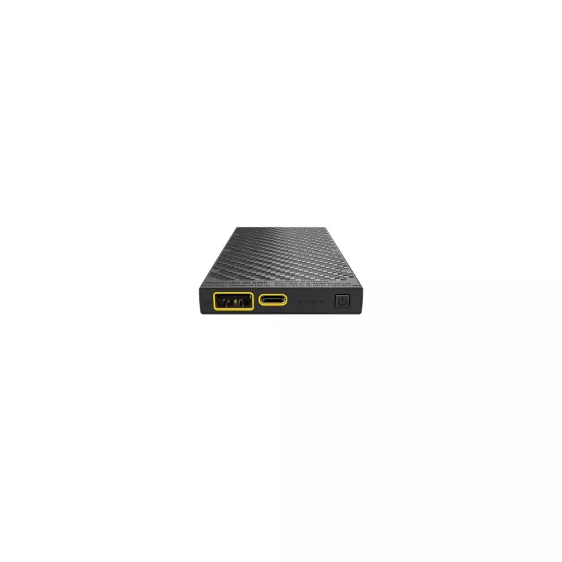 Draagbare powerbank Nitecore NB10000 — 10000 mAh, USB‑A + USB‑C, 38 W totale uitgang, grijs
