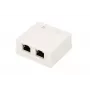 Opbouw netwerkdoos Extralink EX.9649 — 2x RJ45 Cat5e STP