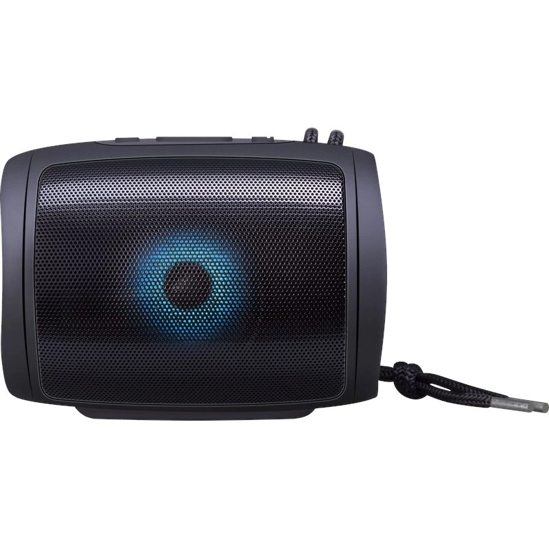 DEFENDER Enjoy S200 65200 draagbare Bluetooth-luidspreker, TWS, 5 W, LED-licht, FM, microSD, accu van 10 uur, zwart