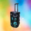 Draagbare Bluetooth-karaokeluidspreker MANTA SPK0803B140 140W, batterijgevoed, MIC/USB/microSD, FM, equalizer, wielen