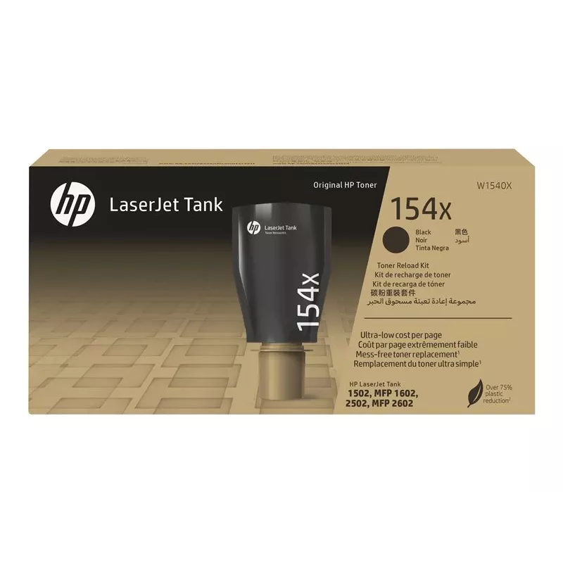 HP 154X high yield zwart originele LaserJet tank toner reload kit