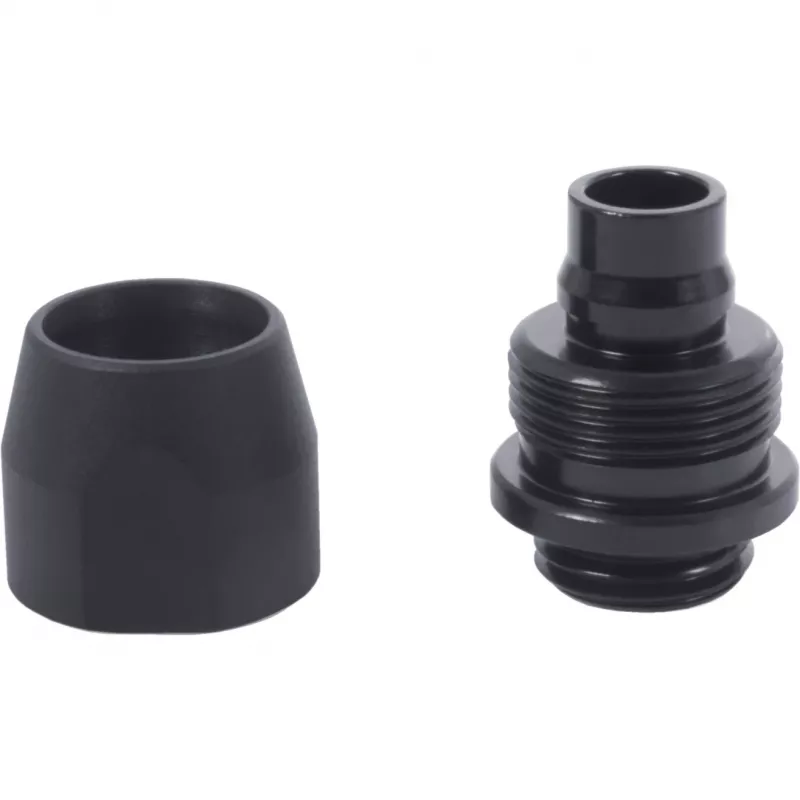 Fitting Alphacool 17638 aluminium messing zwart 1,8 cm 2,4 cm