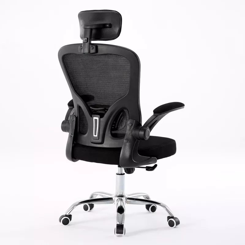 Bureaustoel top e shop DORY CZERŃ — gevoerde zitting, netrugleuning, 650×620 mm, hoogte tot 122 cm