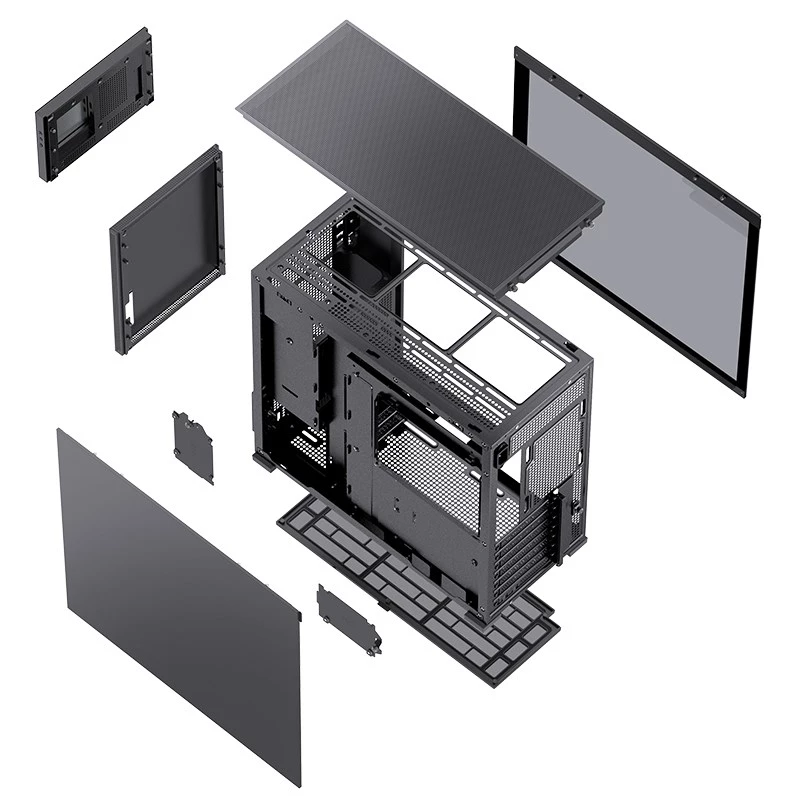 PC-behuizing Jonsbo D41 MESH midi tower zwart