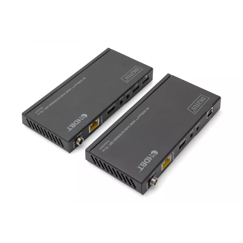 KVM extender-set Digitus 4K HDBaseT HDMI 70 m bekabeld