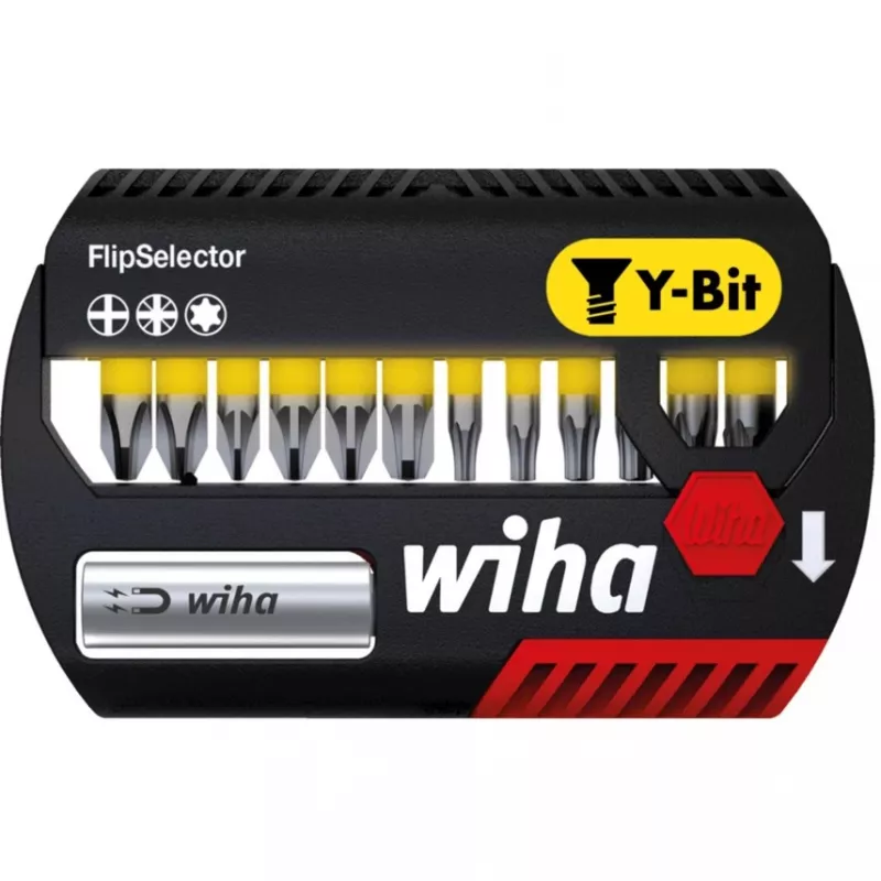 Wiha FlipSelector Y bitset, 13-delig, 25 mm, PH/PZ/TX (41827)