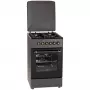 Gas-/elektrisch fornuis MPM MPM-56-KRM-13, 4 kookzones, elektrische oven 58 L, mechanische draaiknoppen, zwart