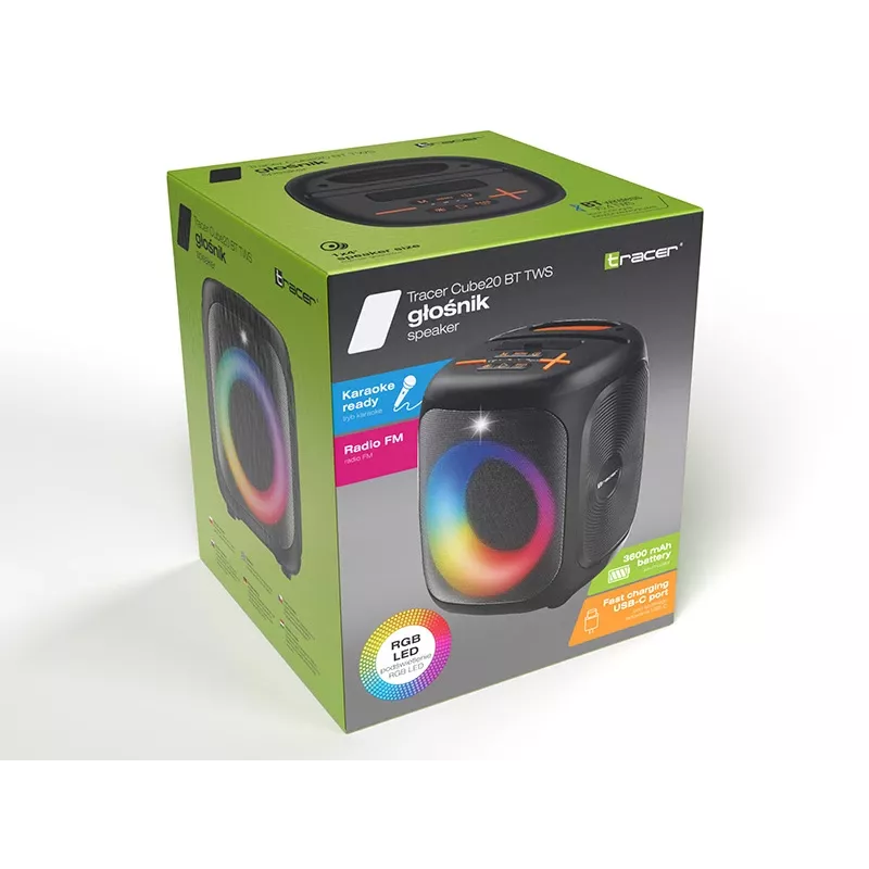 Draadloze True-Wireless-(TWS)-oordopjes TRACER Cube20 zwart