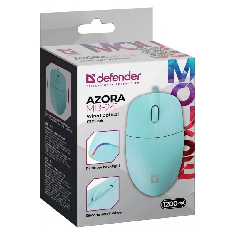 BEDRADE MUIS DEFENDER AZORA MB-241 RF MINT 1200dpi 3P