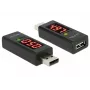DeLOCK 65569 USB 2.0 spannings- en stroomtesteradapter, zwart