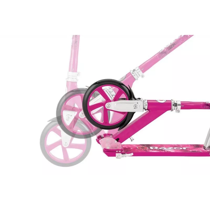 Step Razor A5 Lux – aluminium opvouwbaar, 20 cm polyurethaan wielen, verstelbaar stuur, max. belasting 100 kg, roze