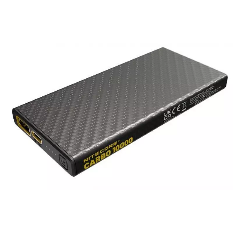 Nitecore CARBO 10000 powerbank, 10000 mAh, zwart