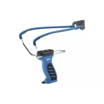Katapult MAN KUNG SL8 MK-SL08 — 150 lb trekgewicht, technopolymeer, blauw, ergonomische greep