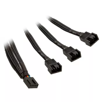 EK Water Blocks EK-kabel Y-splitter voor 3x 4-pins PWM-ventilator 10 cm