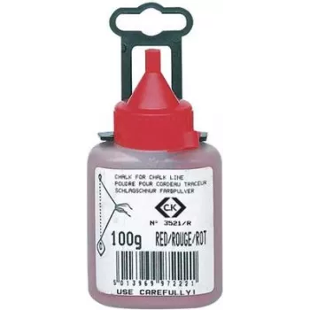 Krijtpoeder c.k tools T3521R 100 — rode markeerkrijt, 100 g