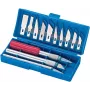 Snijgereedschapset Basetech 482781 — 16-delige handsnijgereedschappen