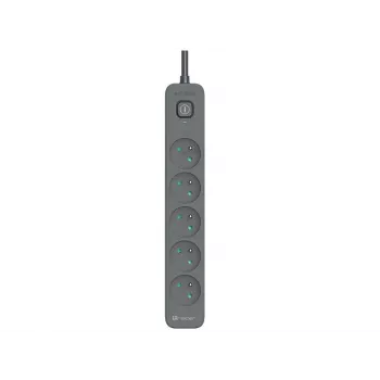 Stekkerdoos TRACER TRALIS47023 — 1,8 m kabel, 5 stopcontacten