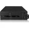 Drive behuizing icy dock MB902SPR-B R1 zwart 2,5 inch SATA