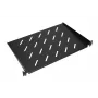 Legbord Extralink SHELF 1U voor 19-inch wandkasten, 1U, 300 mm, zwart, metaal