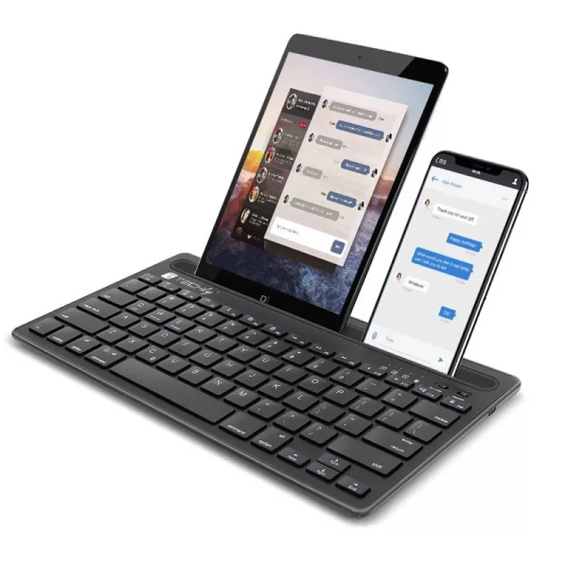Techly ICTBK102U toetsenbord universeel Bluetooth QWERTY Engels zwart